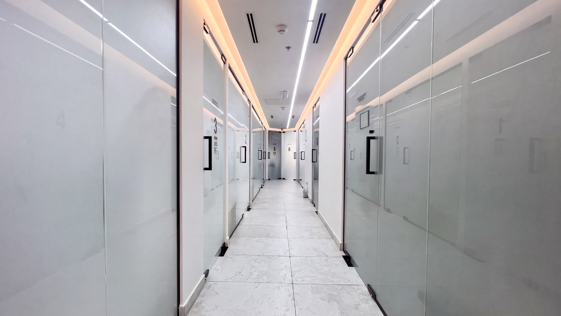 Vega Medical Center corridor and treatment rooms